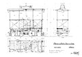 Konstruktionszeichnung der ersten Werksbahn-Elektrolokomotive von 1906 (mit zwei Motoren, Spurweite 750 mm, Radstand 1,2 m)