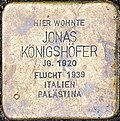 Stolperstein für Jonas Königshöfer (Dasselstraße 77)