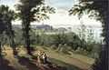 Ludwig Philipp Strack, Ansicht von Baurs Park mit Blick auf die Elbe