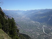 view to the east, from the heights of Ovronnaz