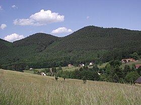 Environs de Windstein. Sommets du Mittelkopf (515 m) et du Steinkopf (515 m).