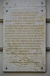 L. L. Zamenhof - Gedenktafel