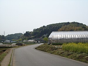 多摩丘陵、小田急多摩線黒川駅付近より（2005年5月5日撮影）