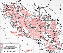Territories under Partisan control, September 1944 1944 Yugoslavia liberated territories.jpg