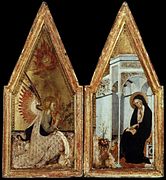 Диптих „Благовещение“, ок. 1383 г., Музей за изящни изкуства (Будапеща).