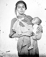 A Baksa woman and child, Formosa, 1871