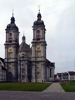The church of the Abbey of St Gall Abbey st gall 1.jpg