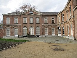 Achterzijde Timmermans-Opsomerhuis gezien vanuit het stadspark te Lier