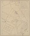 Emplacement de la barrière et du cimetière de Montparnasse, extrait de l'Atlas de Jacoubet, 1836.