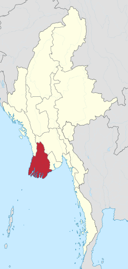 Regione di Ayeyarwady - Localizzazione