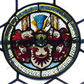 Scheibe mit dem Wappen des Oberamtmanns Wolff Eberhard von Ehrenberg
