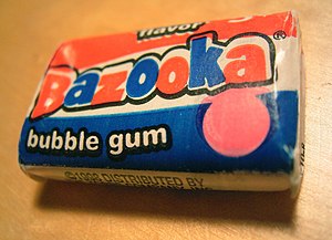 English: Bazooka gum