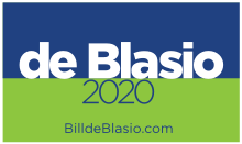De Blasio 2020 presidential campaign logo