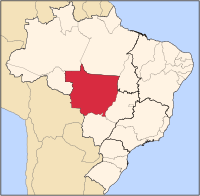 Wikipedia map of Mato Grosso home of the Pantanal