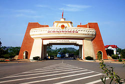 Lao Bảo international border gate in Quảng Trị province