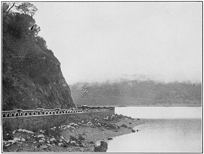 View on new highway bordering Clear Lake.