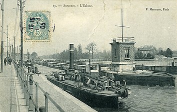 L'écluse en 1905.