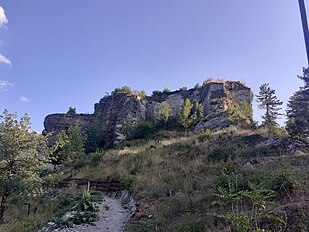 Castellu de Urméa, vista de ruvìne