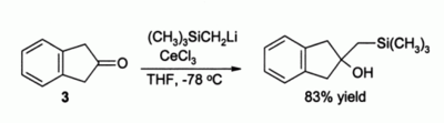 Réaction d'alkylation dirigée CeCl 3.