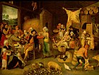 Фламандское домашнее хозяйство. Между 1555 и 1560. Дерево, масло. Музей истории искусств, Вена