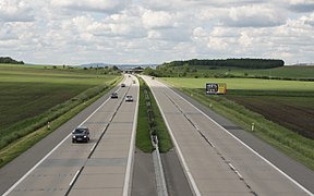 Autobahn D2 bei Blučina