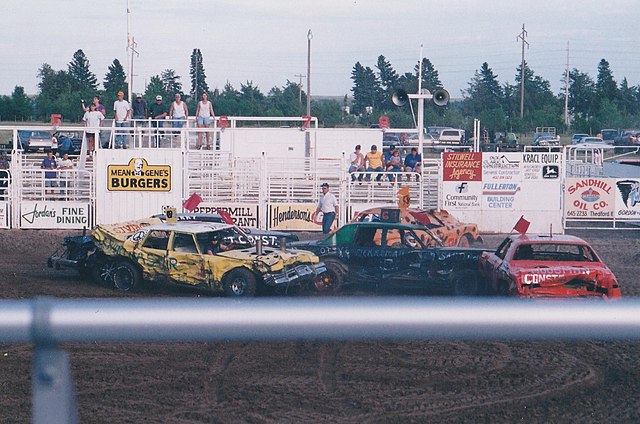demo derby at fair grounds