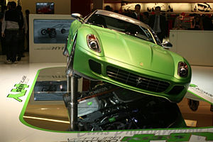 English: Ferrari eco friendly, green.