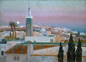 Tanger bij schemer, 1914