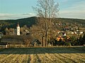 Ortskern von Fischbach mit Pfarrkirche