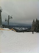 Vue de Gérardmer depuis le sommet du téléski des 17KM (Tête de la Chaume Francis).