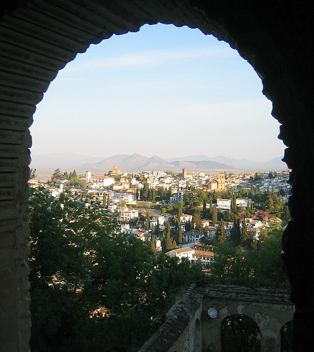 Une perspective d'al-Andalus : l'Albaicin vue des palais nasrides