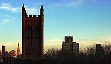 The chapel tower viewed from the Clement Clarke Moore Building General Theological Seminary adj.jpg