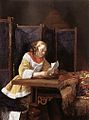 Gerard ter Borch, Femme lisant une lettre, vers 1662, Londres, Wallace Collection