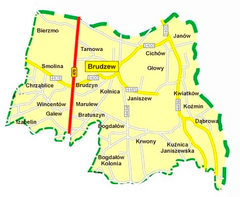 Plan gminy Brudzew