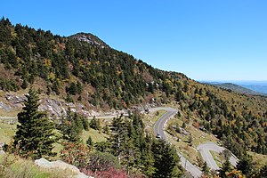 Grandfather Mountain hairpins, Oct 2016 2.jpg