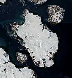 Ostrov ze satelitu Sentinel 2 (2019)