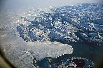 Margin of the Greenland ice sheet (view from p...