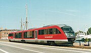 Gehuurde Desiro op de halte Helsingør Havnepladsen tussen Helsingør en Gilleleje