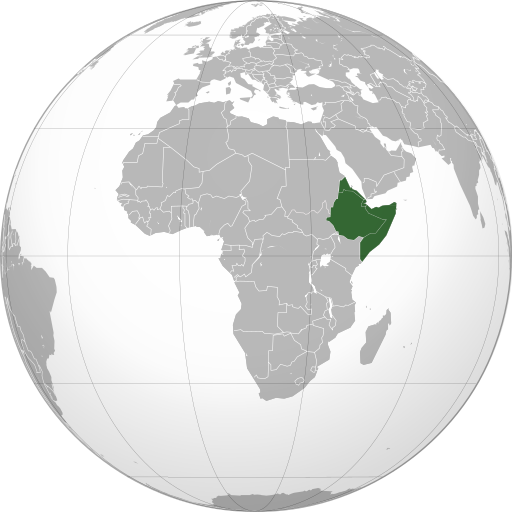 Horn of Africa (orthographic projection).svg