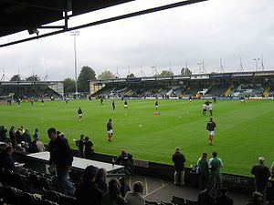 Blick vom Tamburino Stand im Huish Park (2007)