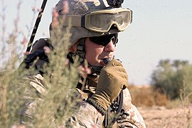Soldat des USMC mit Trinksystem