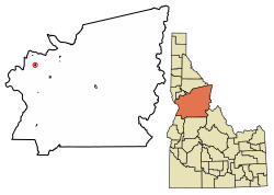 Местоположение Коттонвуда в округе Айдахо, штат Айдахо.