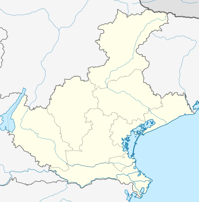 Mapa de localización de Véneto