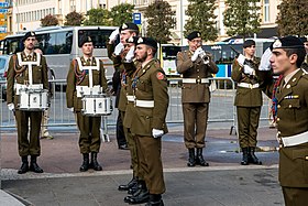 военный оркестр на параде (октябрь 2016)