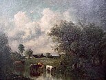 Jules Dupré, 'Koeien aan de waterkant' Kunsthandel Pygmalion Maarssen