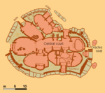 karta över Södra Templet