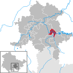 Läget för kommunen Kaulsdorf i Landkreis Saalfeld-Rudolstadt