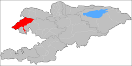 Distretto di Čatkal – Localizzazione