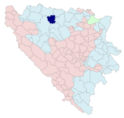 Vendndodhja e Laktashi (komuna) në Republika Srpska