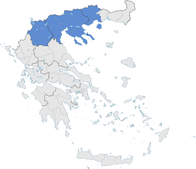Poziția regiunii Macedonia